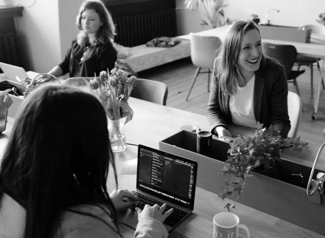 people on desk